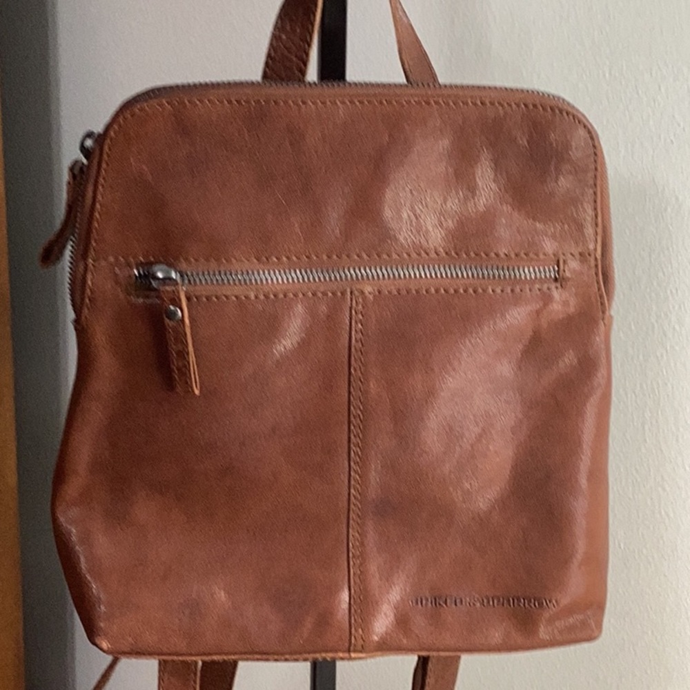 Spikes & Sparrow leather backpack